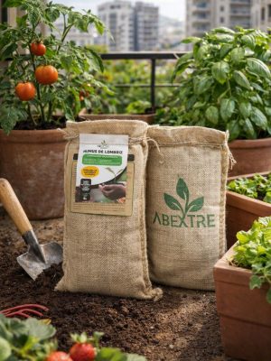 Saco de Yute de 5L. 100% Humus de Lombriz