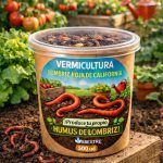 Lombriz Roja de California para Vermicompostaje. Envase de 500 ud de eisenia foetida